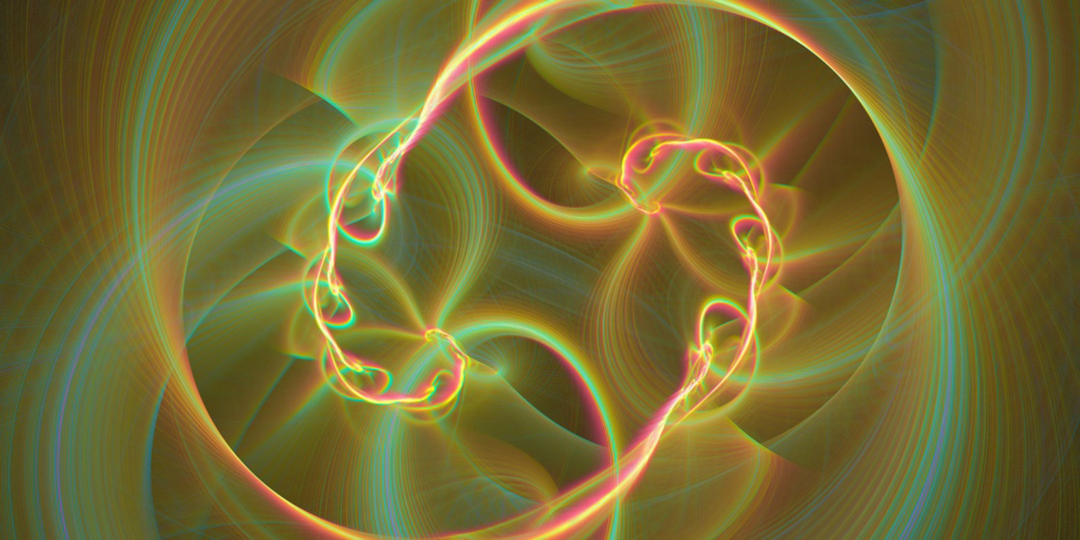 Abstract illustration of quantum entanglement