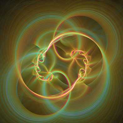 Abstract illustration of quantum entanglement