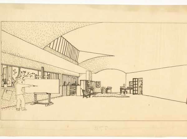 Le Corbusier, maison d’artiste (unrealised project)