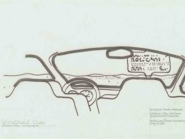Windshield View Design sketch by Robert Venturi
