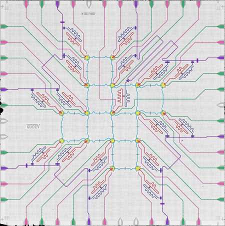 Quantum computer chip with 17 qubits