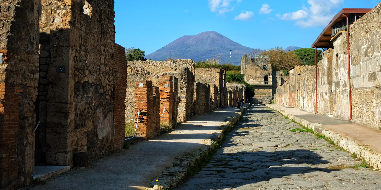 Pompeii was destroyed in 79 AD during a massive eruption of Mount Vesuvius. (Photograph: Jörn-Frederik Wotzlaw)