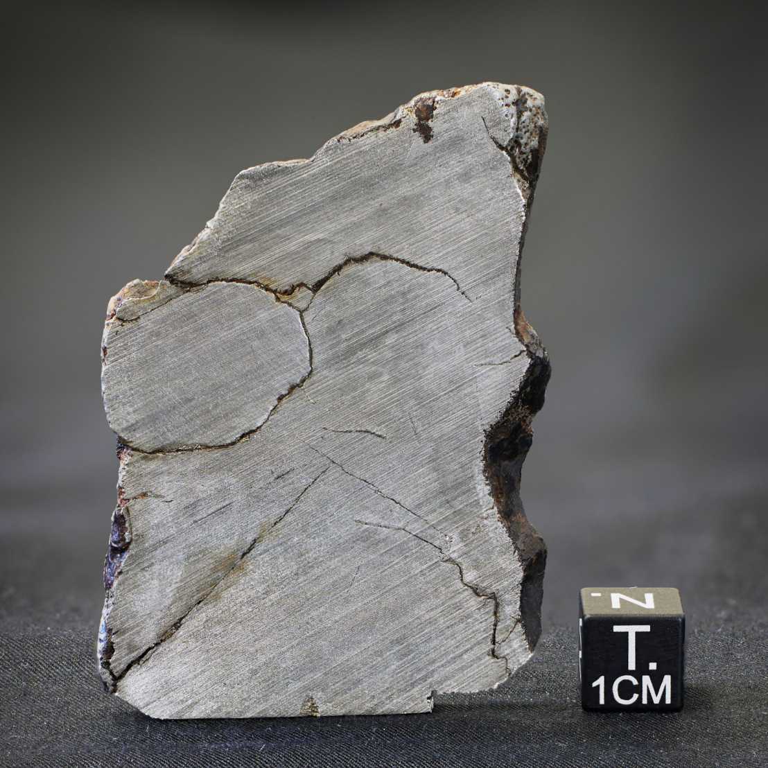 Enlarged view: One of the iron meteorite samples the team analysed