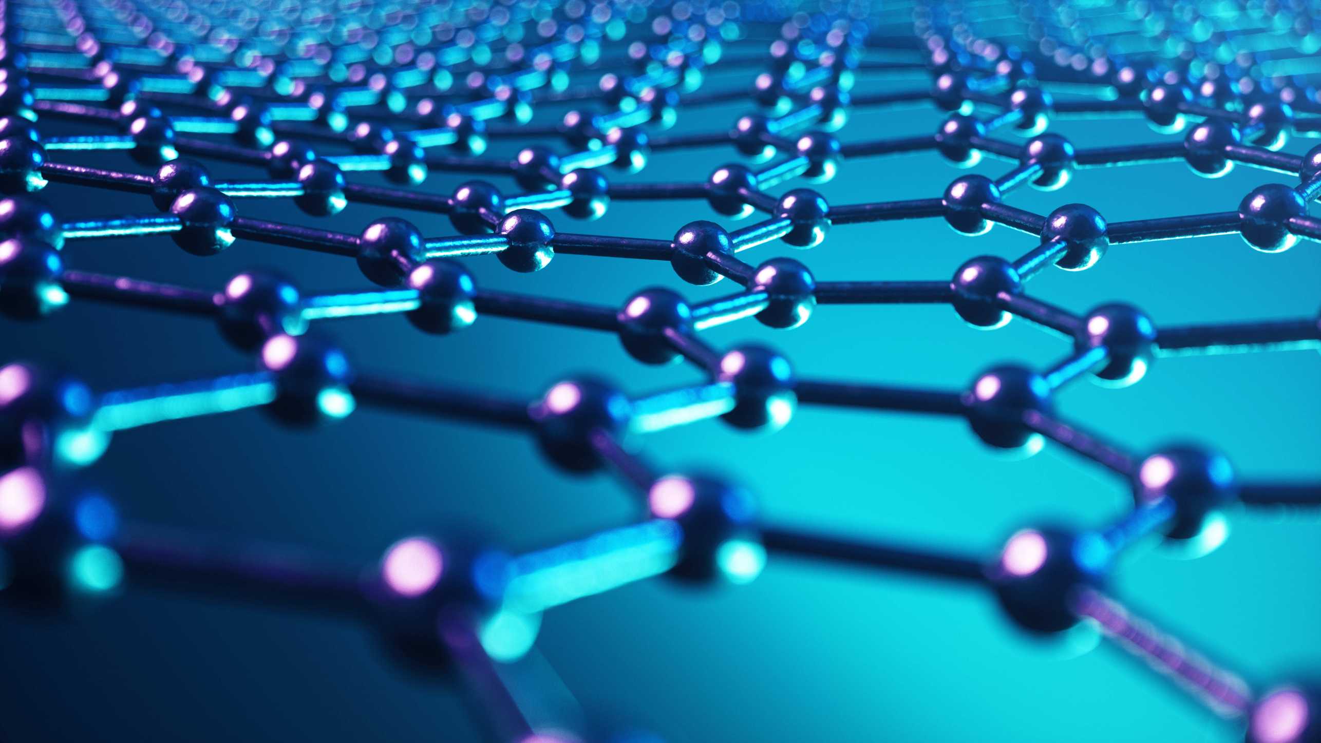 3D illustration of the graphene structure