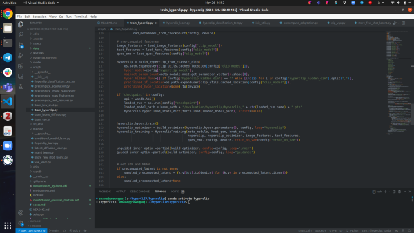 Screenshot of the Code