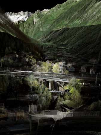Point cloud model of the Gotthard