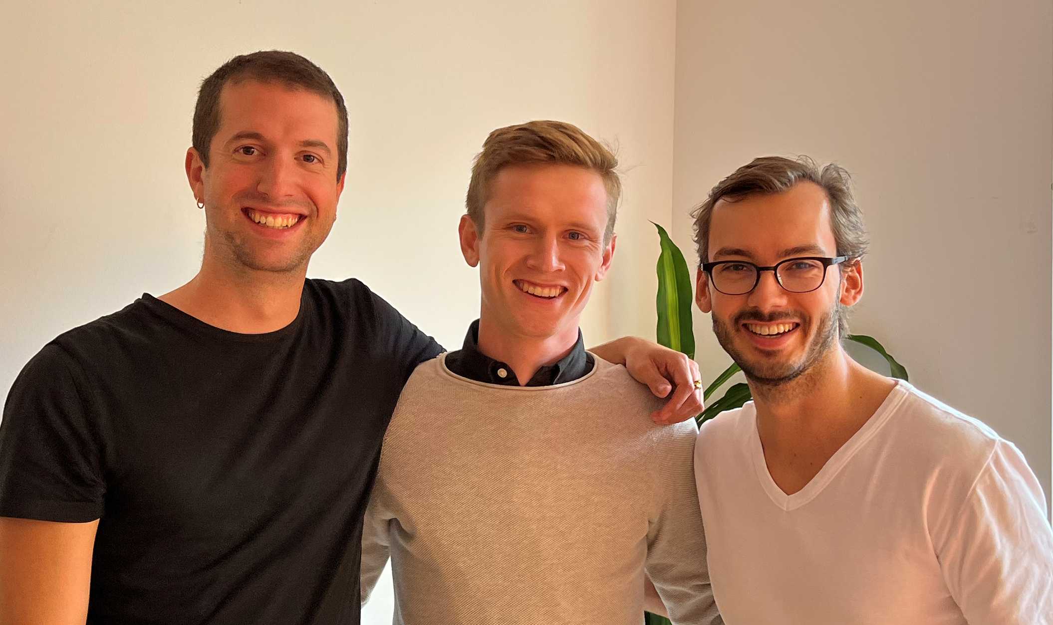 The three Quazel founders David Niederberger, Samuel Bissegger and Philipp Hadjimina (from left to right)