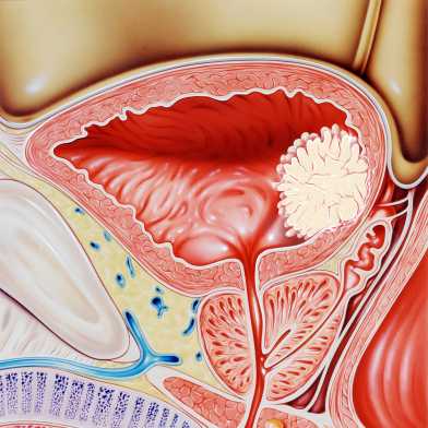 Illustration of bladder cancer
