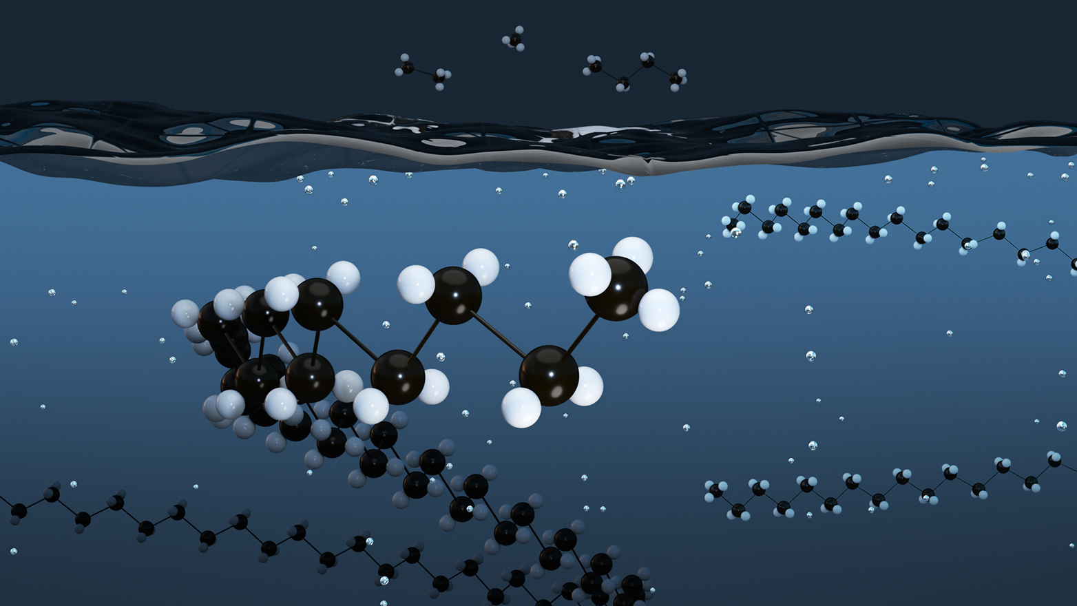 Representation of molecular chains