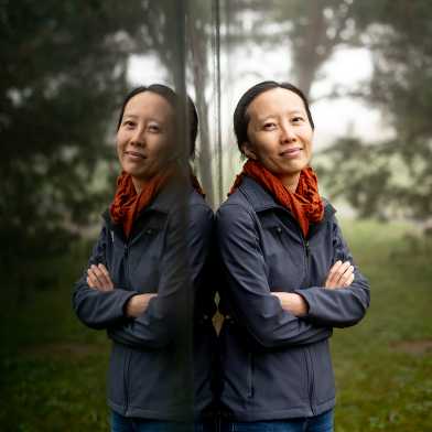 Yiwen Chu in the forest