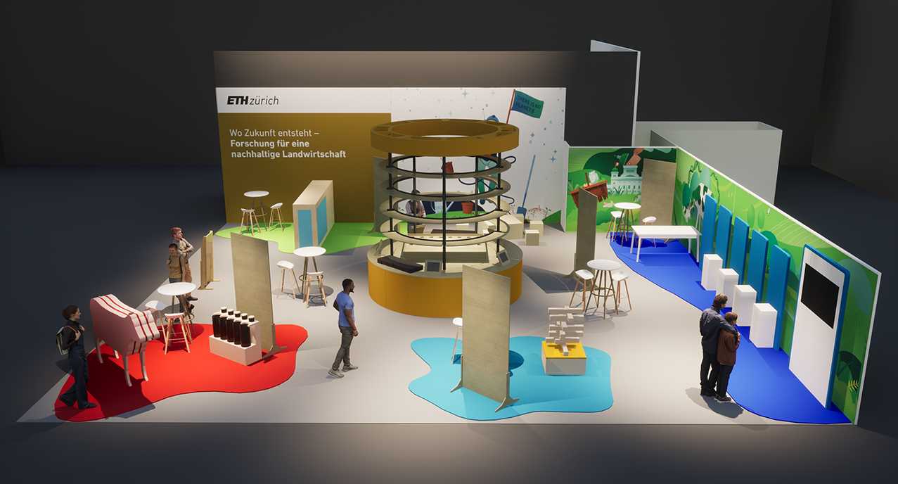 Visualization of the ETH stand at Olma. (Image: ETH Zurich/Aroma)