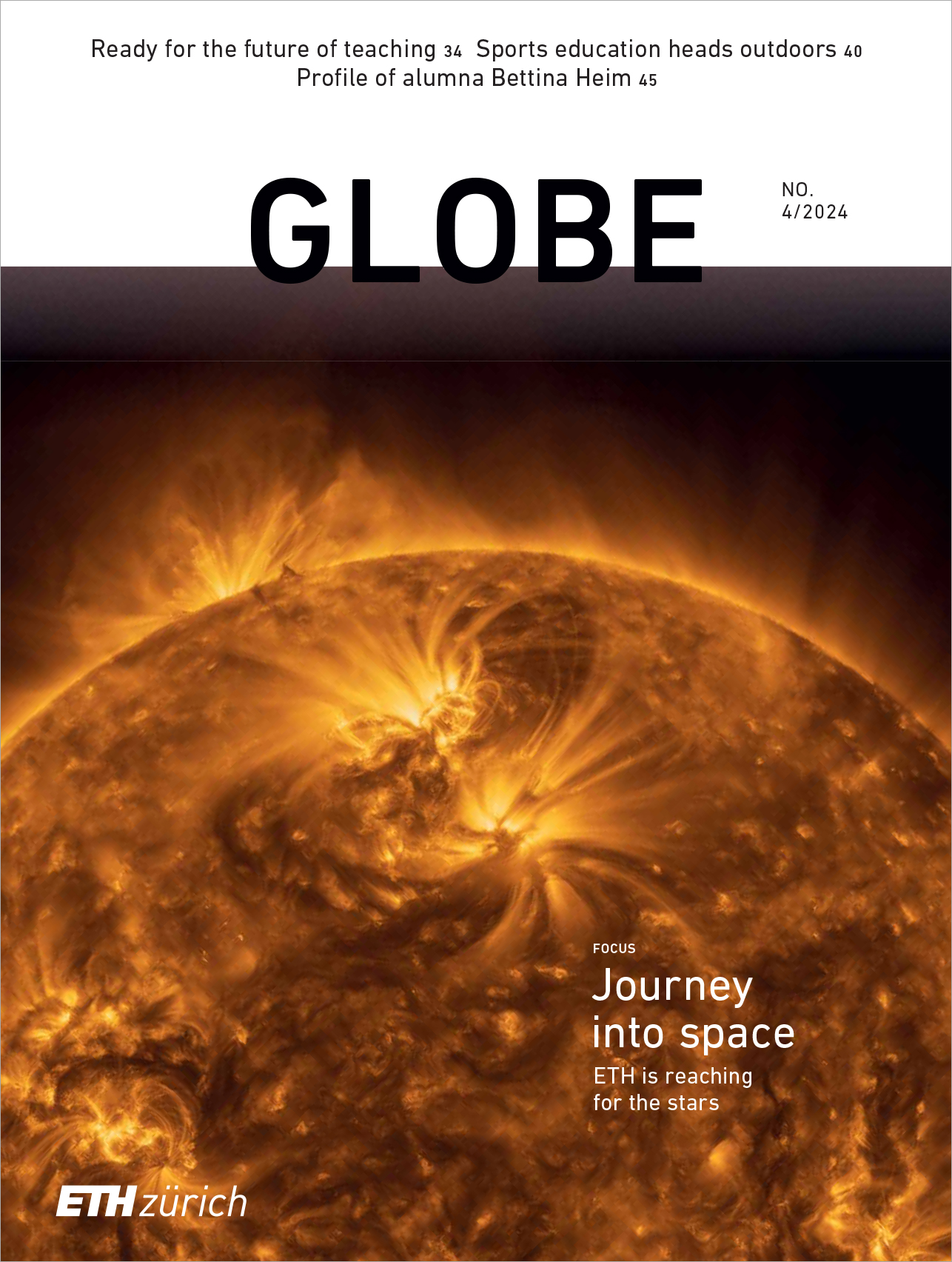 Globe issue 2024/04 under the title "Journey into space" download