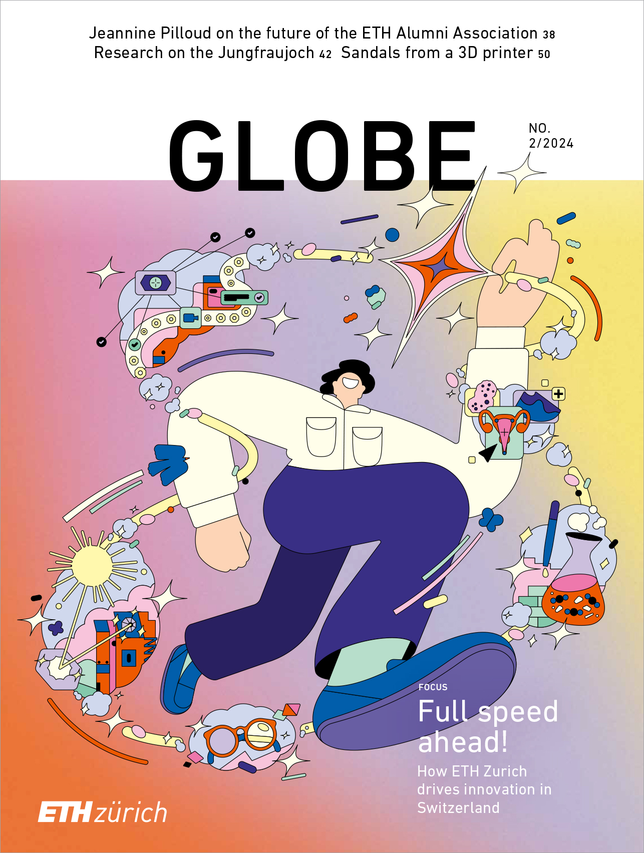 Globe issue 2024/02 under the title "Full speed ahead!" Download