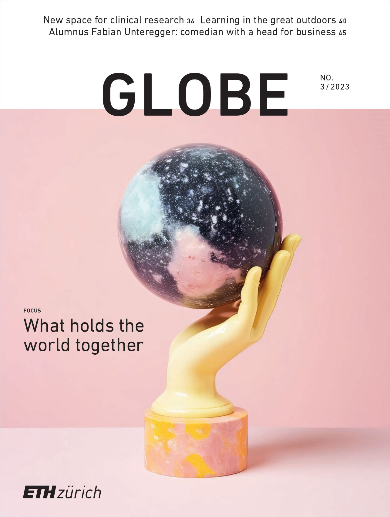 Globe issue 2023/02 under the title "What holds the world together" Download
