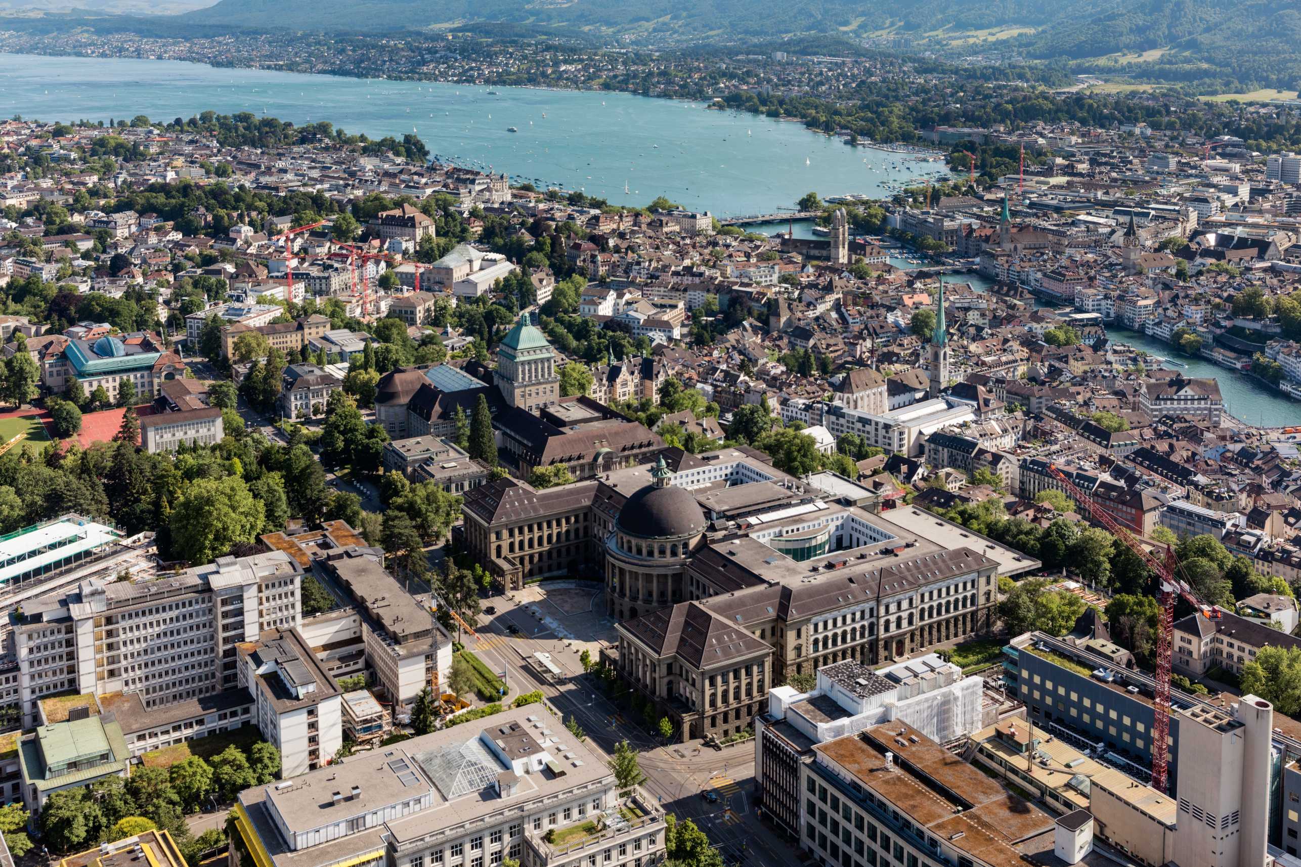Aerial view, ETH Zurich, Zentrum