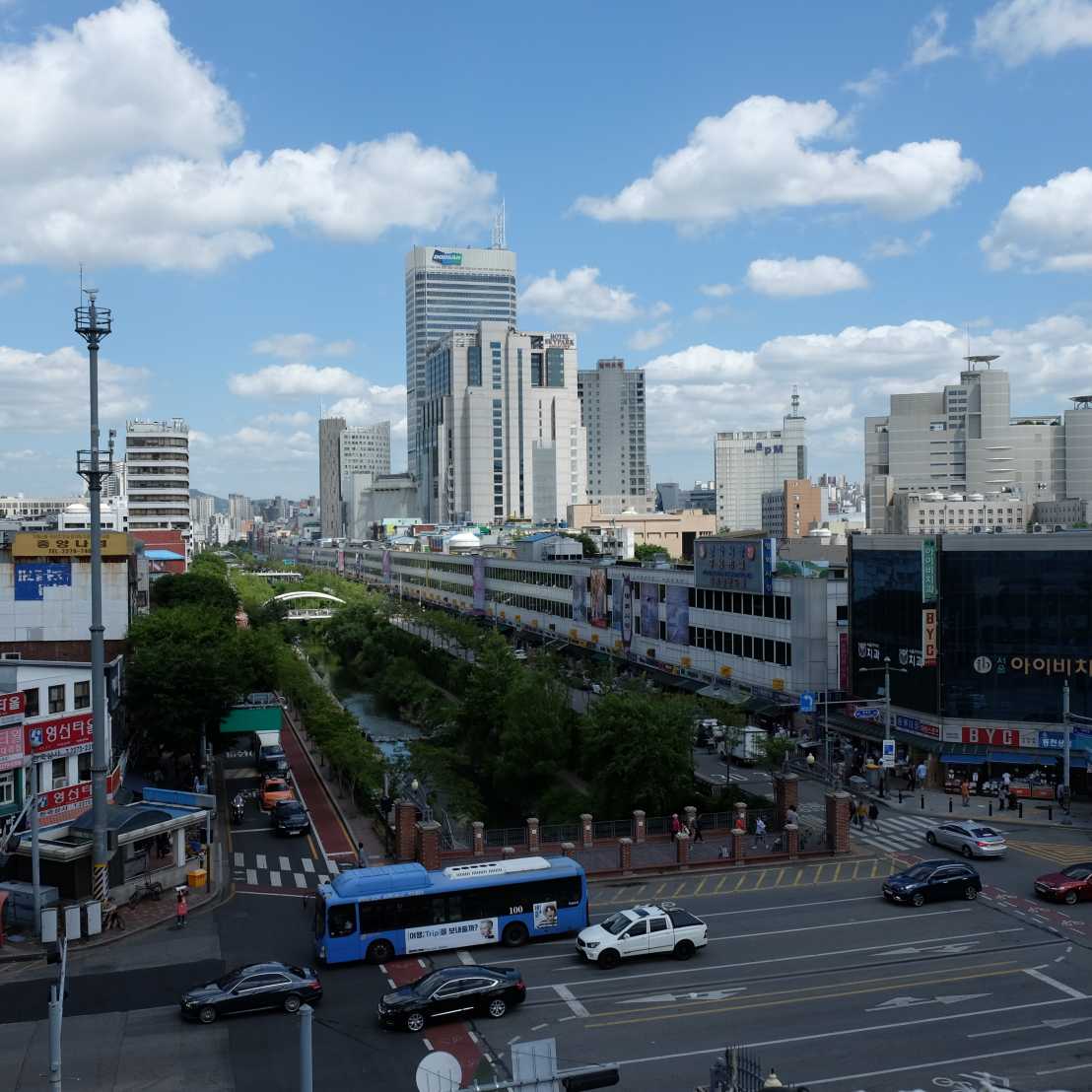 View over Cheonggyecheon, Seoul