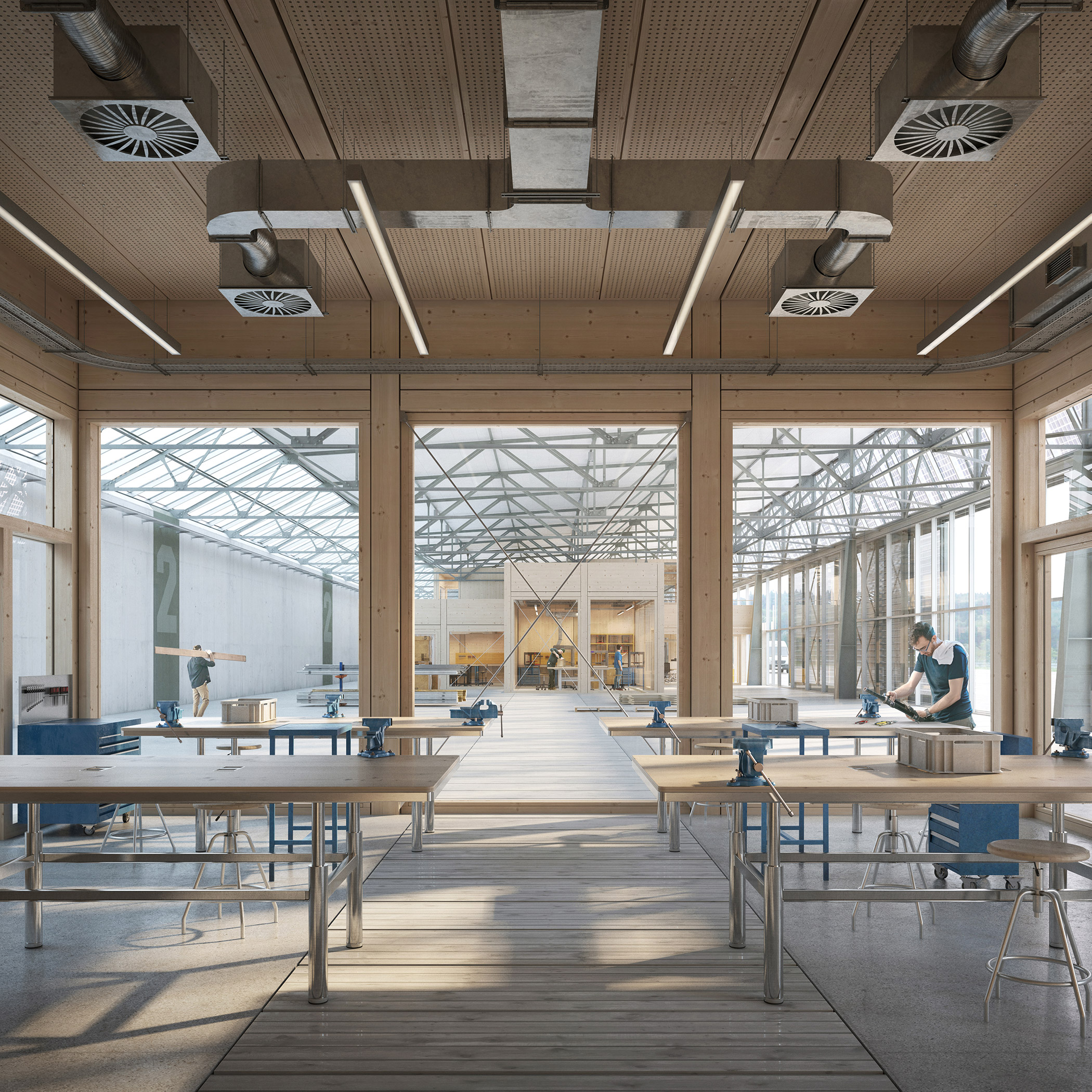 Enlarged view: Visualisation of the new Innovation Park Zurich