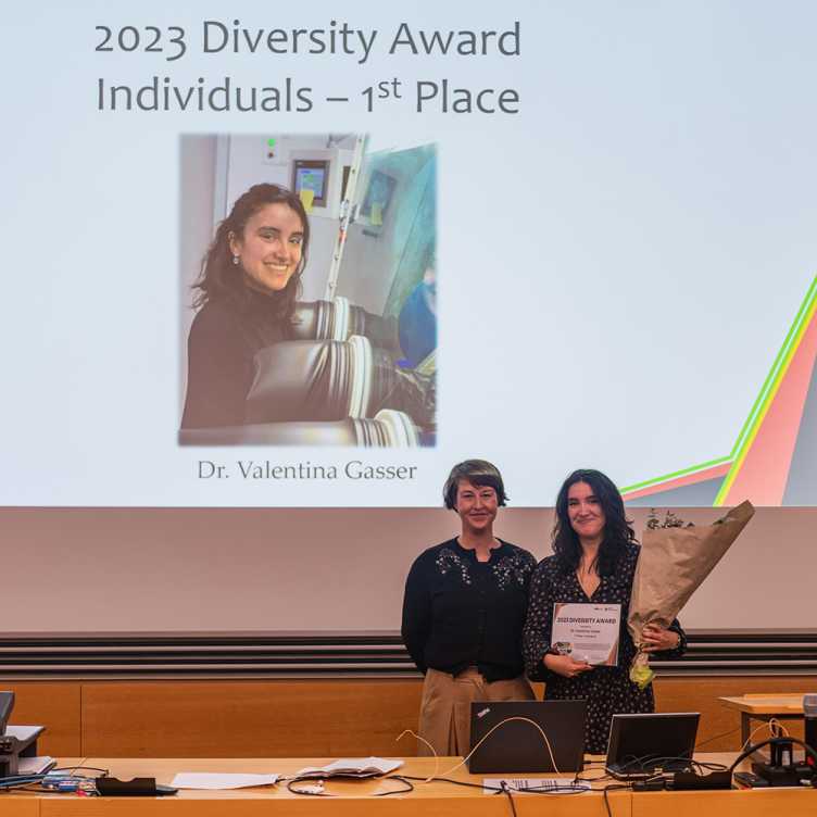 Enlarged view: Picture of the winner of the twenty twenty-three Diversity Award Individuals category - 1st Place (Dr Valentina Gasser)
