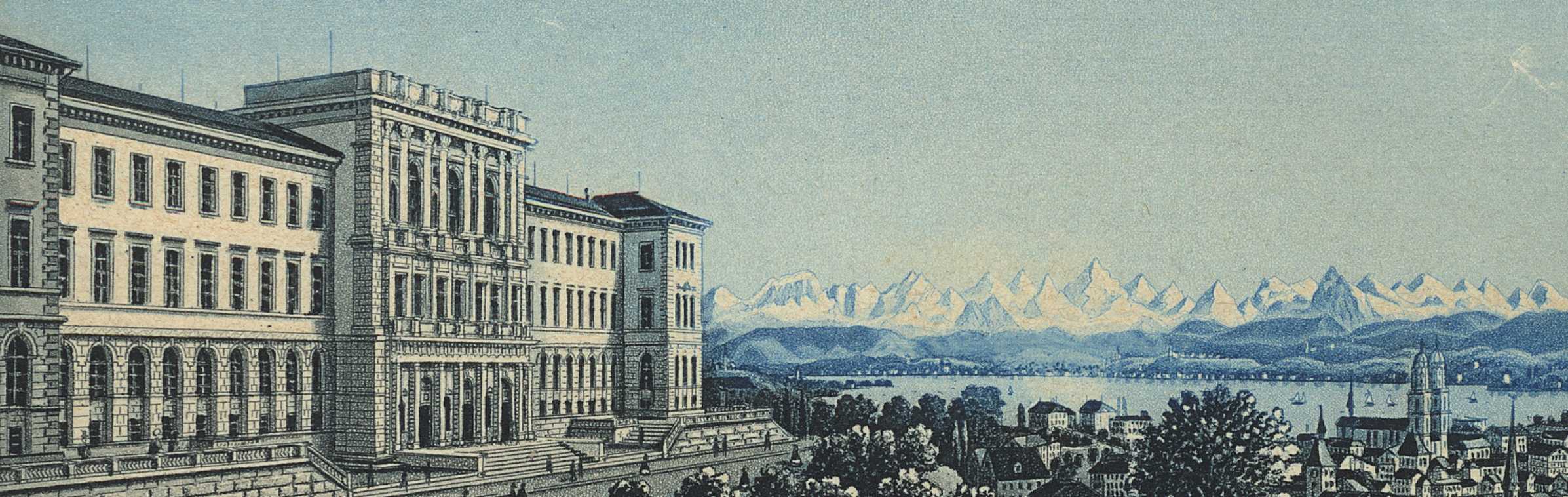 The ETH Zurich's main building in the 19th century 