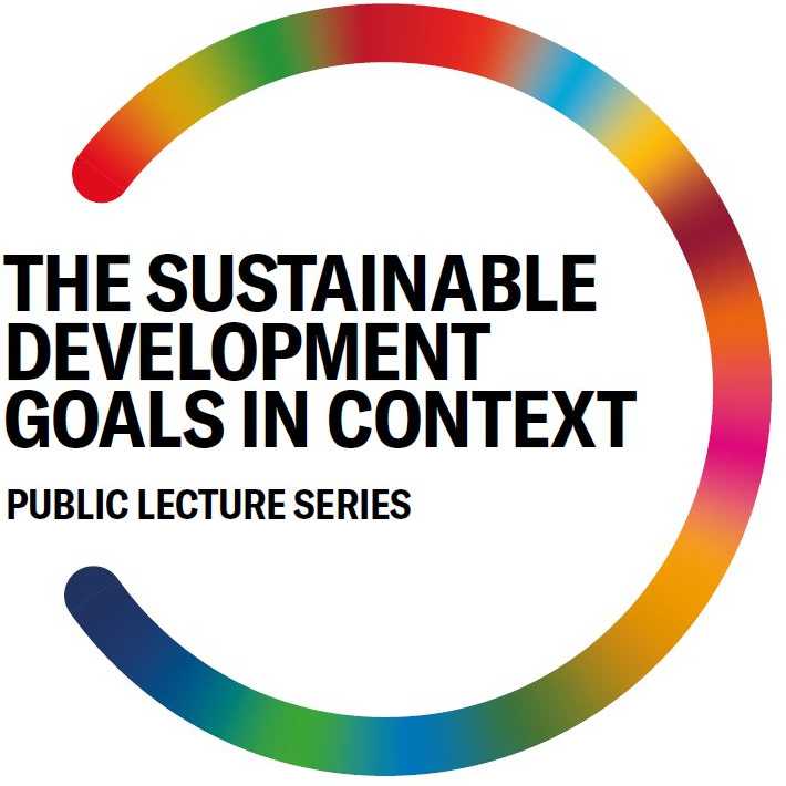 Logo of the Public Lecture Series The Sustainable Development Goals in Context