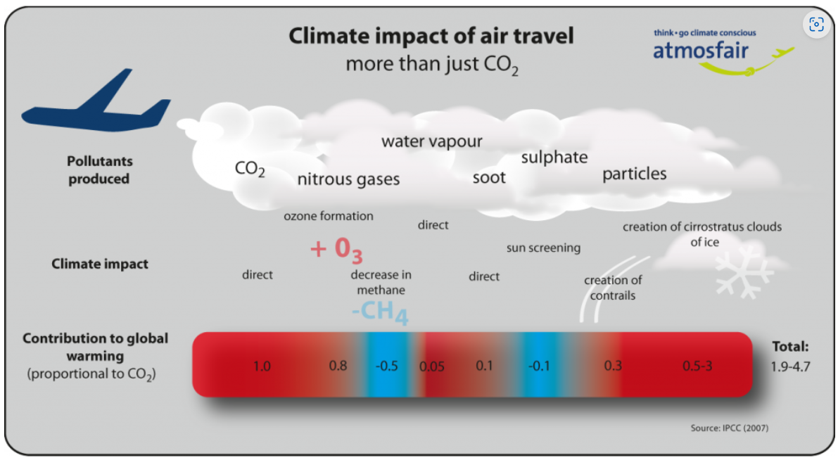 The climate impact of air travel