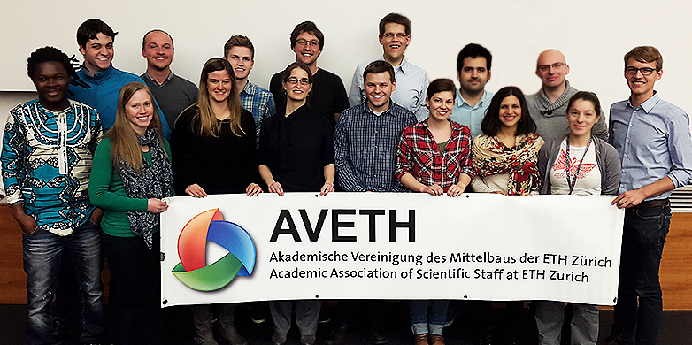 Vergrösserte Ansicht: Der AVETH-Vorstand 2015. (Bild: AVETH)