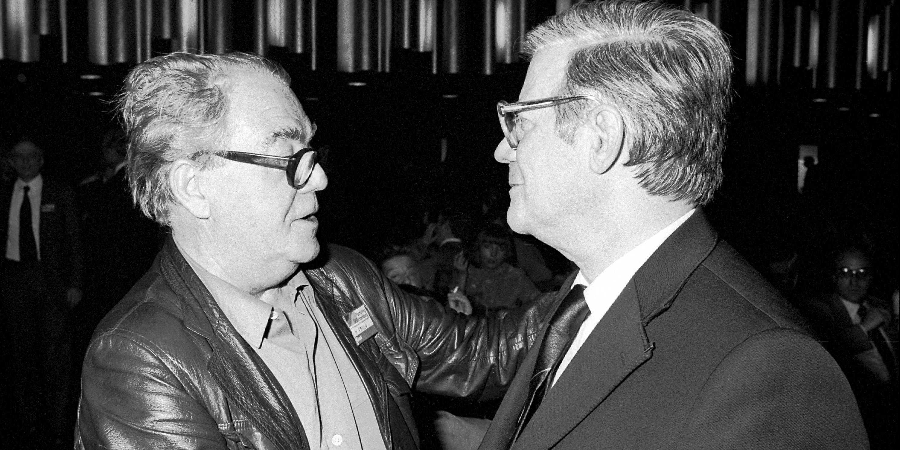 Max Frisch und Helmut Schmidt