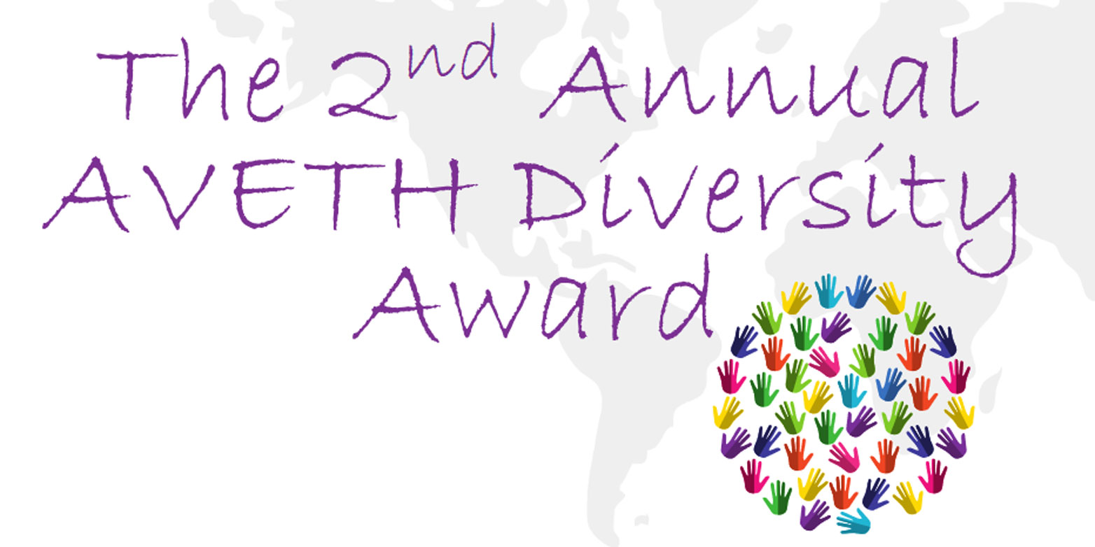 Zum zweiten Mal verleiht die AVETH den Diversity Award. Bild mit Muster aus bunten Händen.