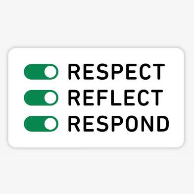 Key Visual Respect – Reflect – Respond