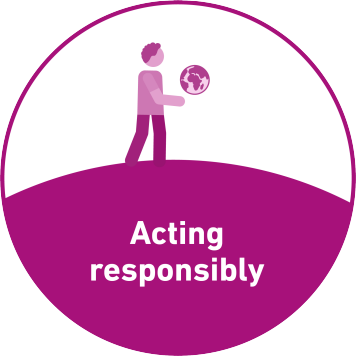 The competence "Acting responsibly"'s icon