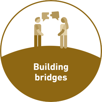 Icon of the competency "Building bridges"