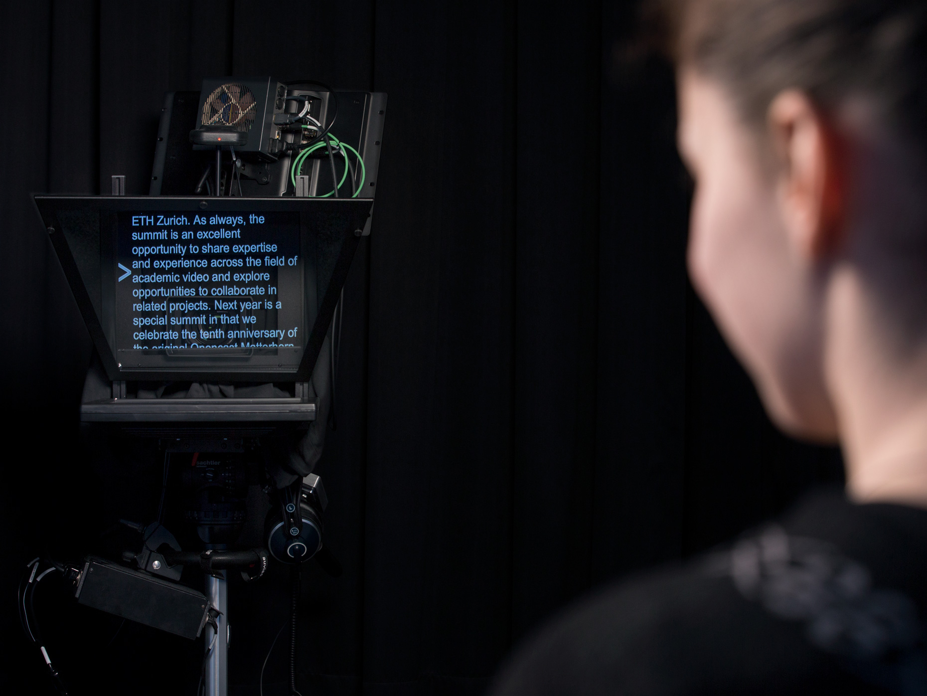 Working with a Teleprompter