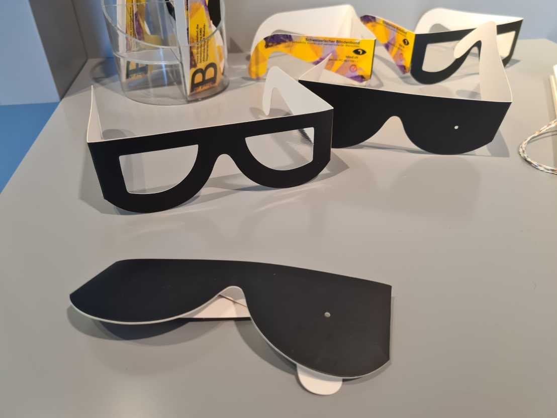 Simulation glasses can be used to see what it is like to have various visual impairments.