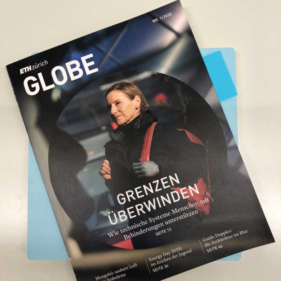 ETH Globe magazine No. 1/2020 with an article about the “barrier-free” programme from p. 24 and online