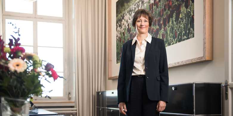 Enlarged view: Sarah Springman has been Rector of ETH Zurich since January. (Photo: ETH Zurich / Johannes Diboky)