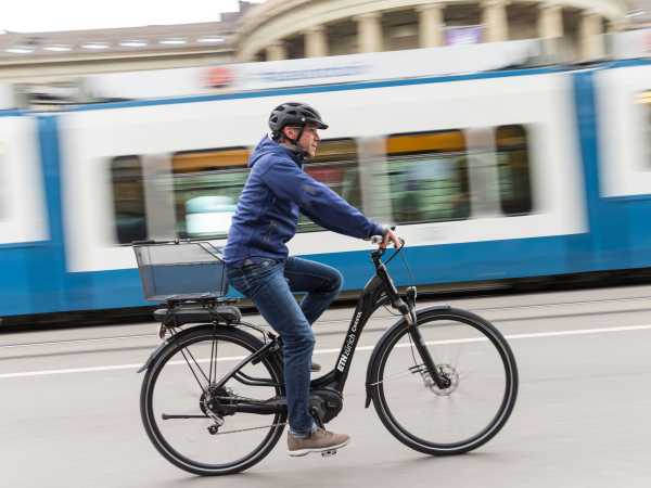 ETH team e-bikes are intended specifically for ETH employees. (Photo: Alessandro Della Bella / ETH Zürich)
