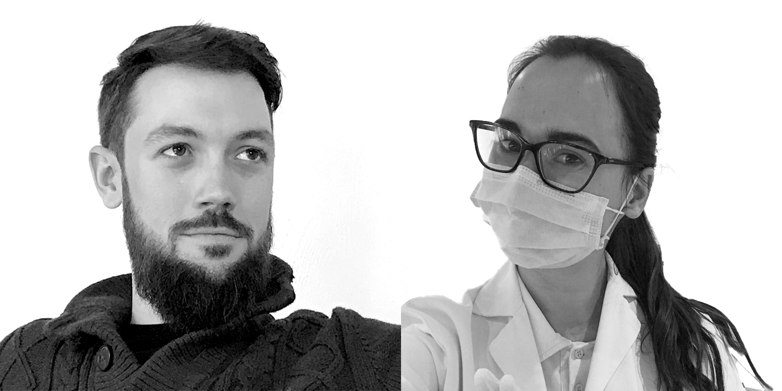 Portraits of Nicola Rüegsegger and Rahel Schmidt, founders of the two student initiatives