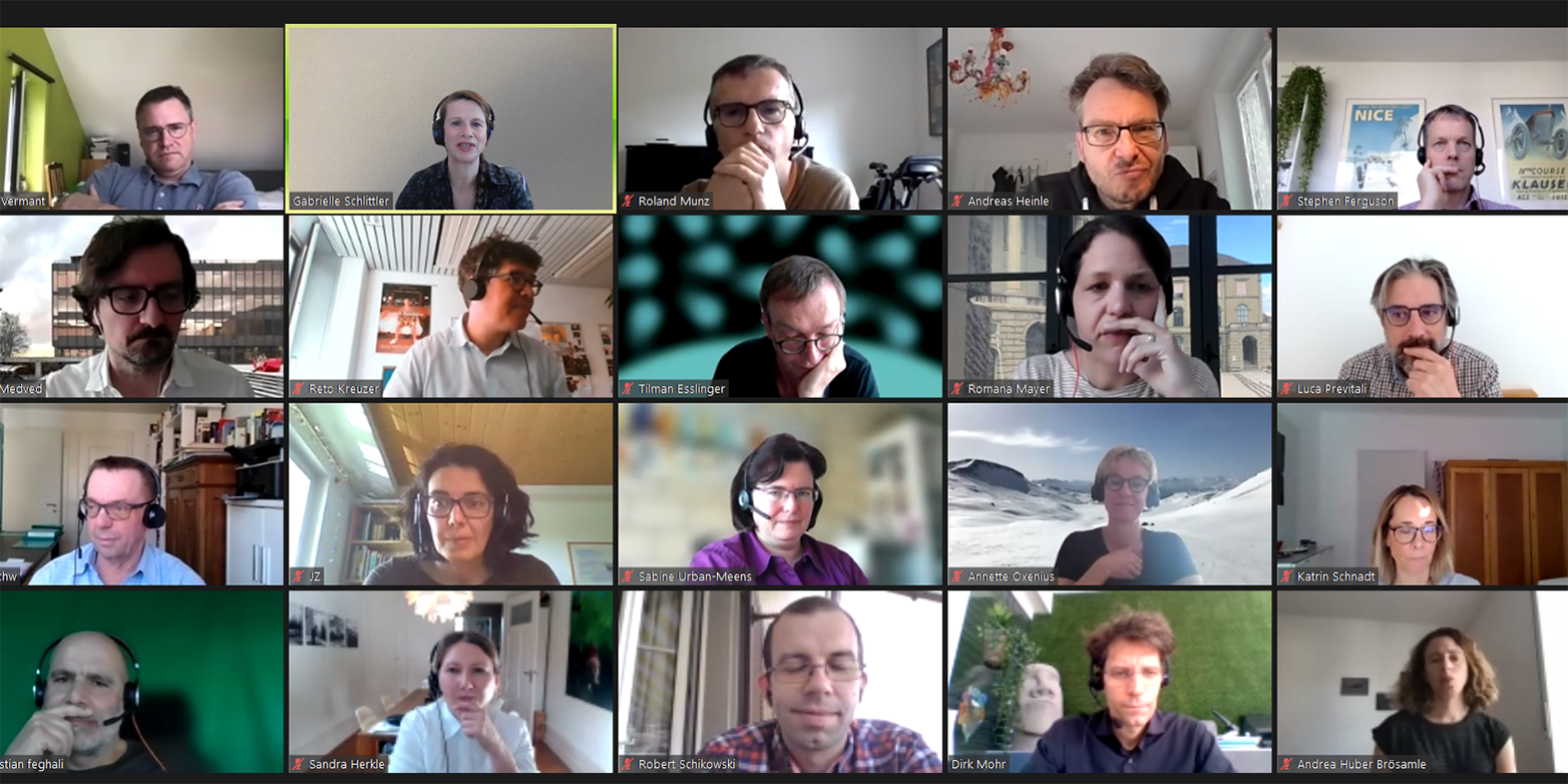 The WS4 members in a zoom conference