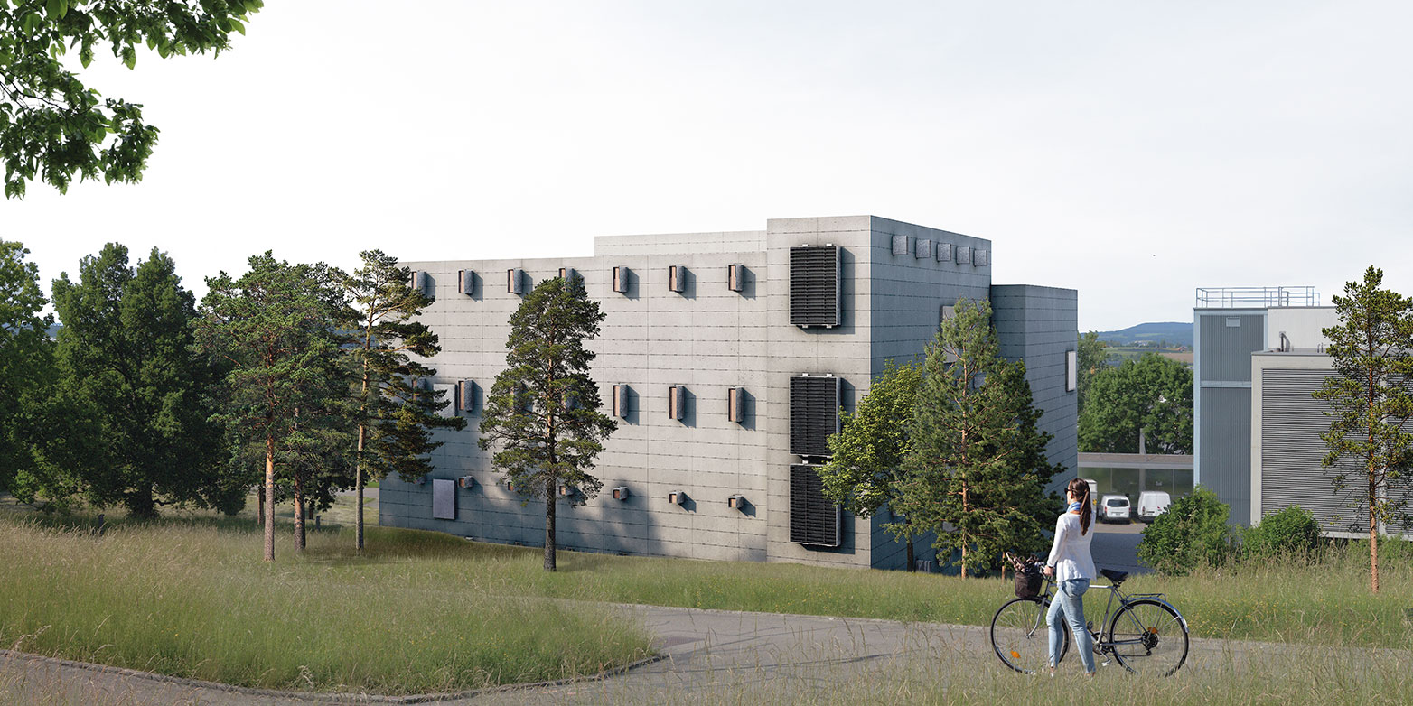 Visualisation of the new computing centre (HRZ)