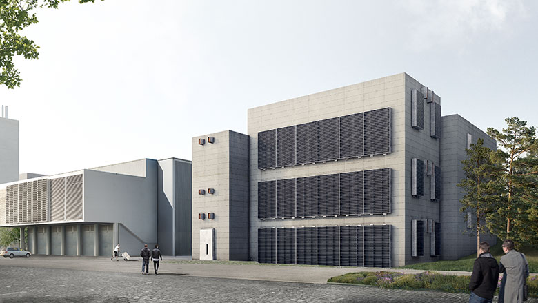 Visualisation of the HRZ facade