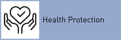 Subpage with information on health protection