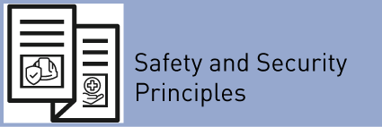 subpage with information on the safet and security principles