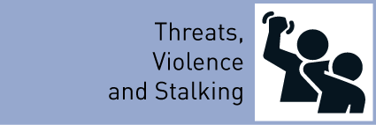 Subpage with information on threats, violance and stalking