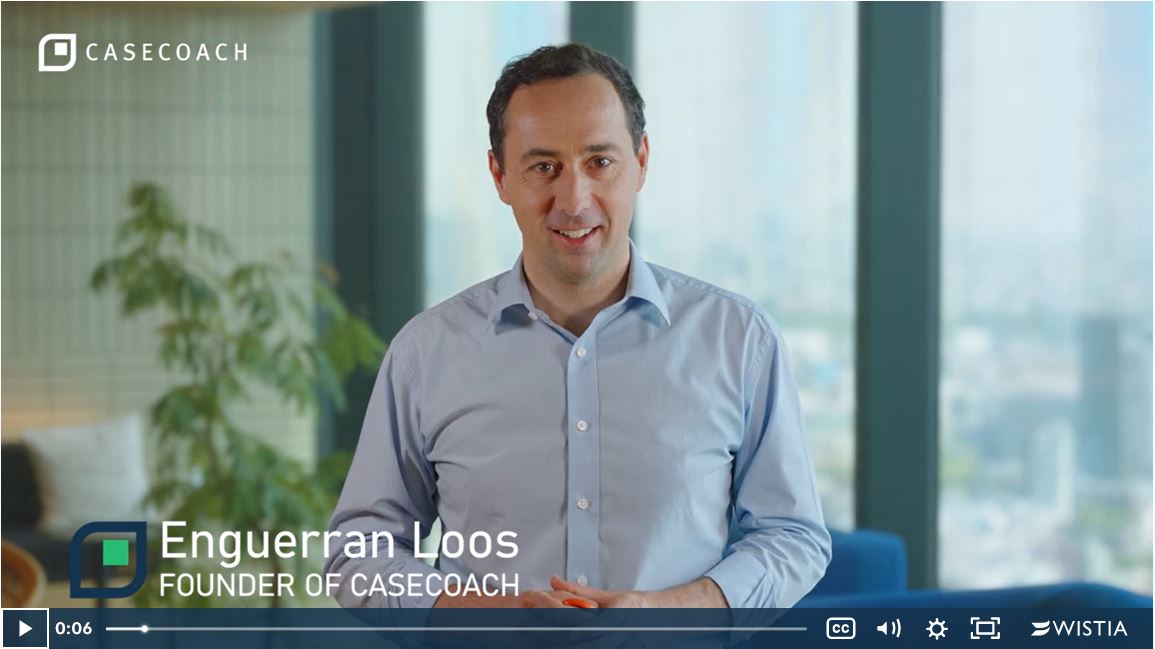 CEO from CaseCoach with link to video introduction